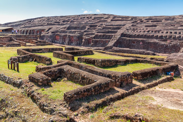 Remains of El Fuerte Pre Inca archeological site near Samaipata in Bolivia.