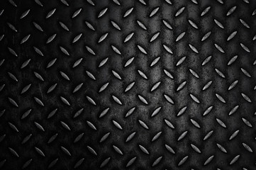 Old grunge checkered steel plates background. Metal 