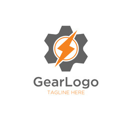 gear vector logo concept design template