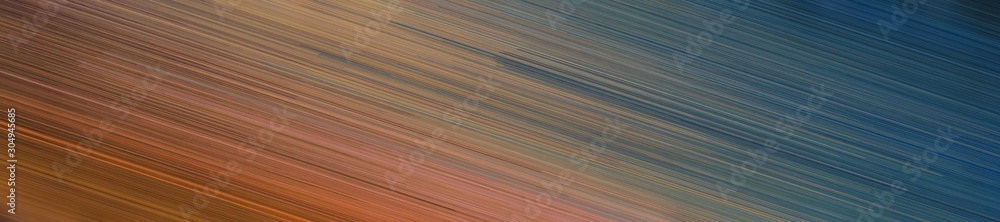 Aufkleber wide banner background with diagonal line design and pastel brown, peru and dark slate gray colors a