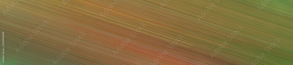 Poster wide header graphic with line texture and pastel brown, dark olive green and peru colors and space f