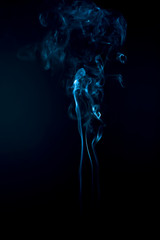 smoke on black background