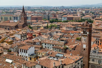 Deurstickers Aerial view on the historic centre of Verona, Italy © lic0001