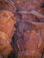 Eroded cliffs in Jordan desert