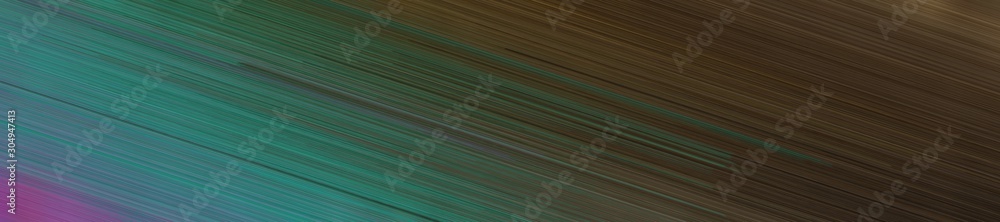 Aufkleber wide banner background with diagonal line texture and dark slate gray, very dark green and teal blue