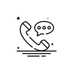 Receiver Vector Line Icon