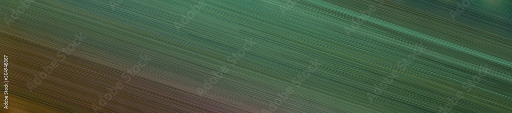 Poster wide banner graphic with diagonal line texture and dark slate gray, blue chill and very dark green c