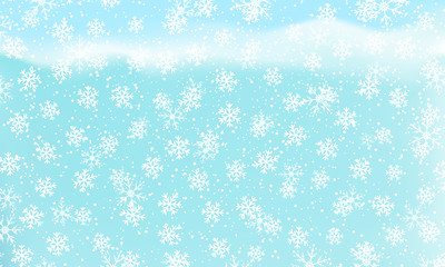 Snowflakes background. Vector. Falling snow.