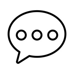 speech bubble on white background