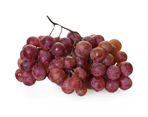 bunch of pink grapes