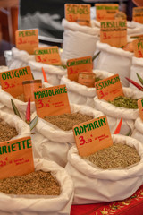 Farmers Market Provence South Of France With French Names For Spices