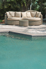 Artistic Ethnic Classy Modern Elegant Luxury Indoor Home Interiors and Outdoor Garden Park Furniture Table Chair Cabinet Accessories from Rattan Plastic Wicker or Wooden Materials for Hotel and House 