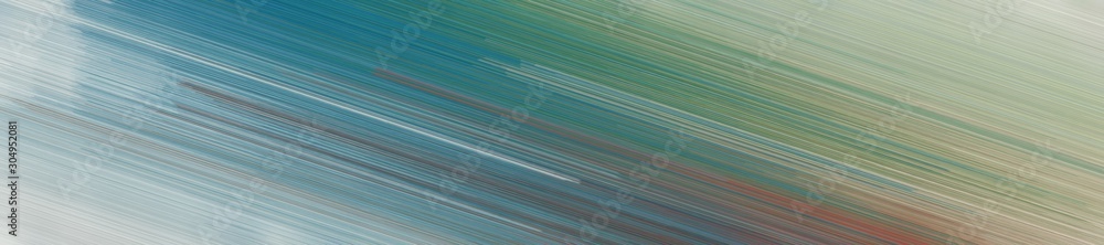 Poster abstract wide banner graphic texture with light slate gray, teal blue and light gray colors and spac