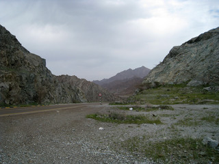 road in mountains