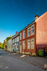 Fototapeta premium Trondheim Narrow Street View