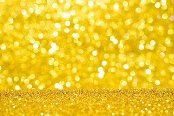 golden bokeh light background