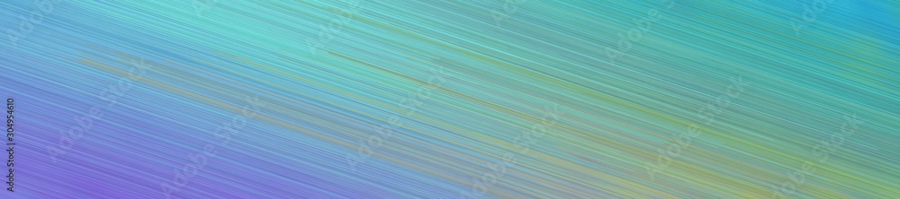 Aufkleber wide banner image with digital line design and cadet blue, light sea green and light slate gray colo