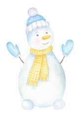 Snowman Kid Illustration