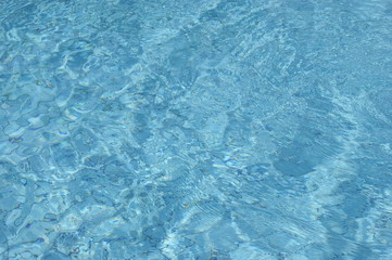 sea. blue water in the pool.