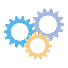 gearwheel tool in white background