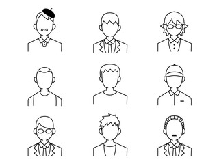 男性アイコンセット1