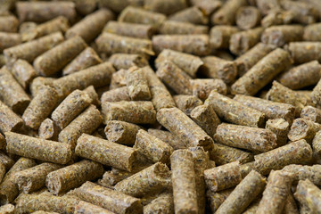 rodent feed texture closeup