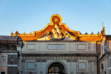 Rome Italy. Internal facade of 