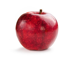 Red apple on a white background