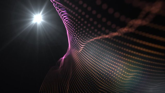 Abstract Particle Background