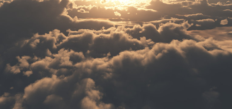above clouds sunset god ray © aleksandar nakovski