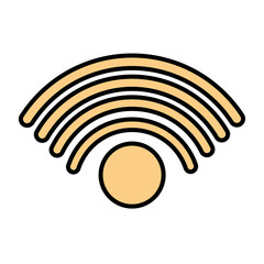 wifi symbol in white background