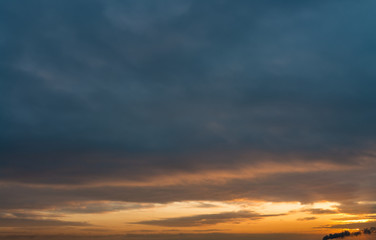Fototapeta premium Fantastic clouds at sunrise
