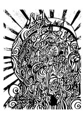 hand drawn illustration of a tree