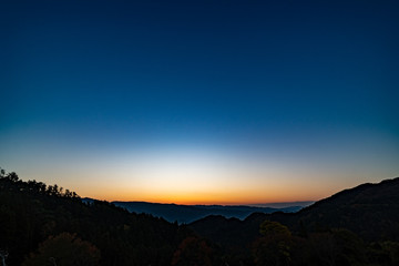 sunrise in mountains