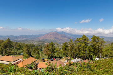 Fototapeta na wymiar View of the Mount Batur volcano on Bali island