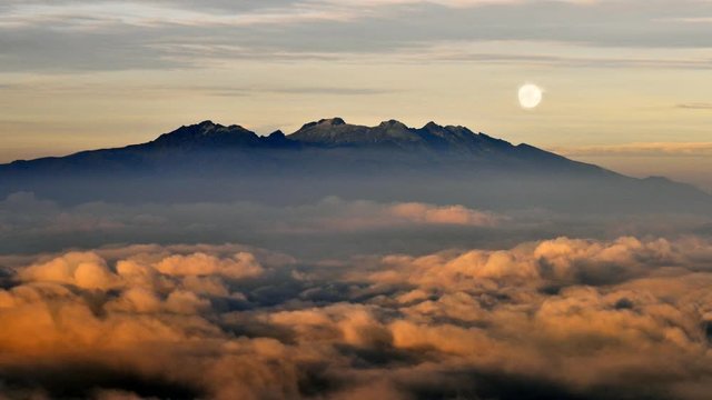Andes mountain range, ecuador, time lapse