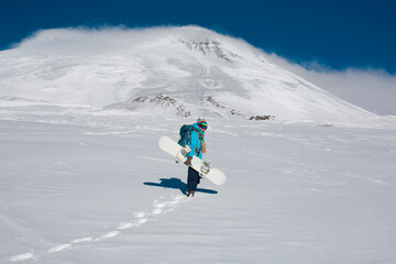 Woman, snowboard winter, rides, goggles