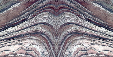 abstract symmetrical photograph of the deserts of Africa from the air, aerial view, abstract...