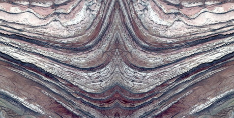 abstract symmetrical photograph of the deserts of Africa from the air, aerial view, abstract...