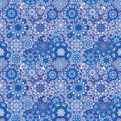 Abstract vector tribal ethnic background seamless pattern