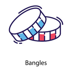 Fototapeta na wymiar Traditional Bangles Vector 