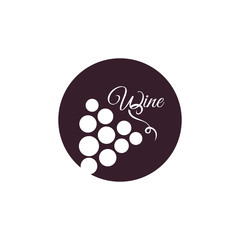 Clean wine logo/sign design. Vector image.