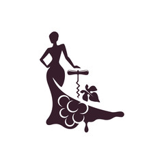 Obraz na płótnie Canvas Wine logo/sign design. Vector image.