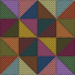 knitted patchwork background	