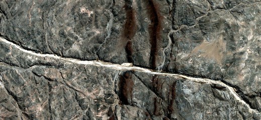 abstract symmetrical photograph of the deserts of Africa from the air, aerial view, abstract...