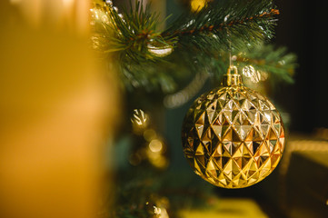 Christmas and new year 2020 decoration on christmas tree ,christmas celebration
