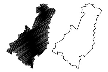 Gisborne Region (Regions of New Zealand, North Island) map vector illustration, scribble sketch East Coast map....