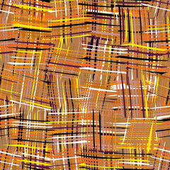 Stoffe zum Nähen Seamless pattern with grunge striped crossed colorful square elements