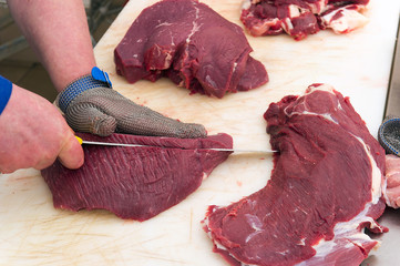 cutting of veal