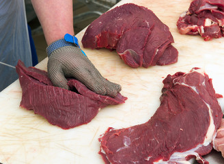 cutting of veal